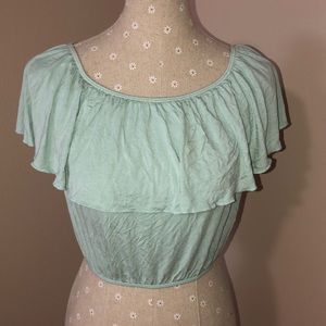 Off the shoulder crop top